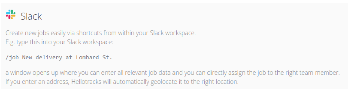 Hellotracks-Slack